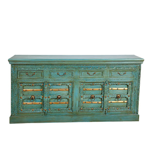 Sideboard Romimex Green Mango wood 180 x 90 x 40 cm-0