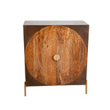 Sideboard Romimex Brown Metal Mango wood 80 x 95 x 40 cm-0