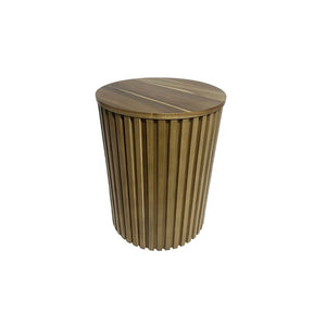 Side table Romimex Natural Acacia MDF Wood 41 x 53 x 41 cm-0