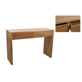 Console Romimex Brown Birch MDF Wood 117 x 80 x 39 cm-2