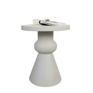 Side table Romimex Cream MDF Wood 40 x 49 x 40 cm-0