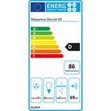 Conventional Hood Mepamsa DISCRET 60X 390 m3/h Steel-1