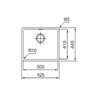 Sink with One Basin Mepamsa SQUARE 40.50-1