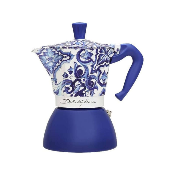 Italian Coffee Pot Bialetti D&G BLU MEDI 6T Blue Aluminium 6 Cups-0