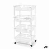 Vegetable trolley Tontarelli Mito 4 Plastic White 40 x 29 x 62 cm (12 Units)-0