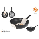 Wok Pan MasterChef 28 cm (6 Units)-3