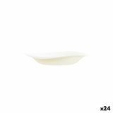 Deep Plate Arcoroc Tendency Beige Glass (23 cm) (24 Units)-0