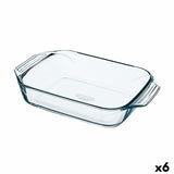 Oven Dish Pyrex Irresistible Transparent Glass Rectangular 39 x 24,5 x 6,9 cm (6 Units)-0