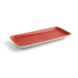 Serving Platter Ariane Terra Rectangular Ceramic Red (36 x 16,5 cm) (6 Units)-1