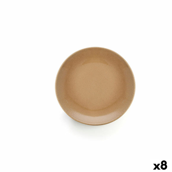 Flat Plate Anaflor Barro Anaflor Beige Ceramic Baked clay (8 Units)-0