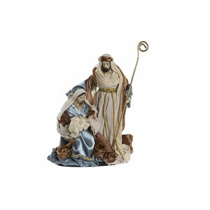 Christmas nativity set DKD Home Decor Blue Golden 48 x 28 x 90 cm-0