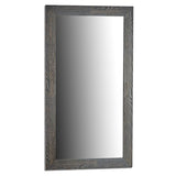 Wall mirror Grey Wood Glass 75,5 x 135,5 x 1,5 cm (2 Units)-1