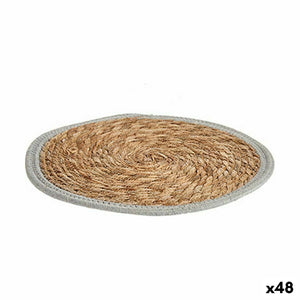 Table Mat Natural Grey 35 x 1 x 35 cm (48 Units)-0