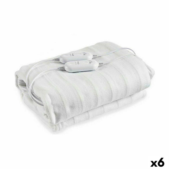 Electric Blanket White Polyester 140 x 1 x 160 cm (6 Units)-0