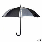 Umbrella Black Transparent Metal Cloth 96 x 96 x 84,5 cm (24 Units)-0