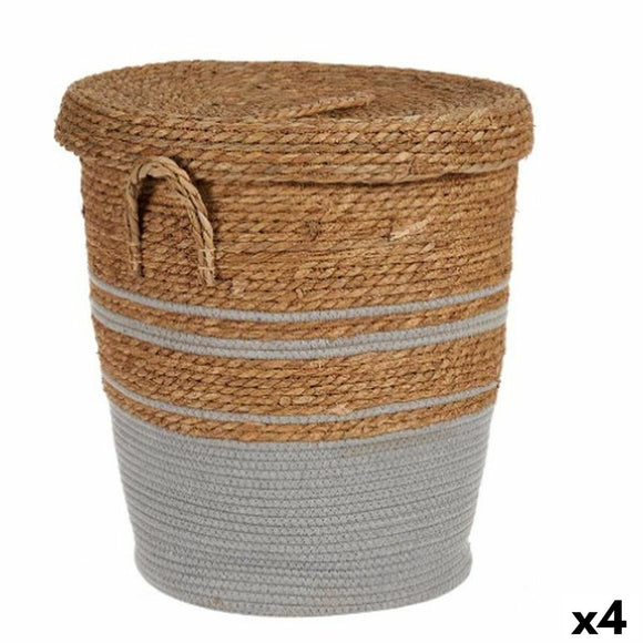 Basket Brown Grey 44 x 48 x 44 cm (4 Units)-0