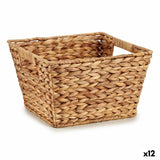 Basket Gift Decor SF28052S SF28052S Brown Metal Water hyacinth (12 Units)-0