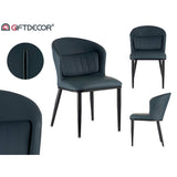 Armchair Circular Blue Black Steel 51 x 83,5 x 54 cm (2 Units)-3