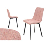 Chair Pink Cloth 45 x 89 x 53 cm Elegant (4 Units)-3