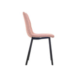 Chair Pink Cloth 45 x 89 x 53 cm Elegant (4 Units)-2