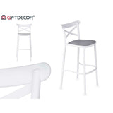 Stool Gift Decor PC-175B PC-175B White Grey polypropylene Rattan 41 x 103 x 52,5 cm (4 Units)-2