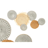 Wall Decoration Gift Decor 23SMB1537 23SMB1537 Brown Grey Metal 76,8 x 4,4 x 50,2 cm (4 Units)-1