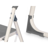 3-step folding ladder Kipit Grey Steel 38 x 117 x 5 cm 35 x 117 x 5 cm (4 Units)-1