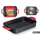 Barbecue Kinvara White Black Red Silicone Aluminium 32 x 25 cm-2