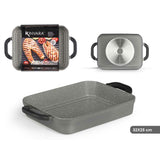 Barbecue Kinvara White Red Grey Silicone Aluminium 32 x 25 cm-1