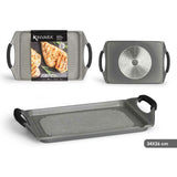 Barbecue Kinvara White Red Grey Silicone Aluminium 34 x 26 cm-1