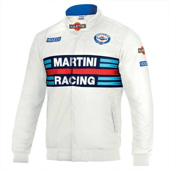 Men's Sports Jacket Sparco Martini Racing White-0