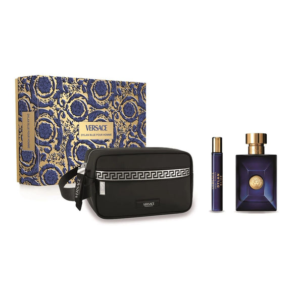 Men's Perfume Set Versace Dylan Blue EDT 3 Pieces-0