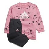 Sports Outfit for Baby Adidas Bluv Q3 Cset Pink-0