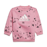 Sports Outfit for Baby Adidas Bluv Q3 Cset Pink-2