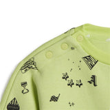 Sports Outfit for Baby Adidas Bluv Q3 Cset Light Green-5