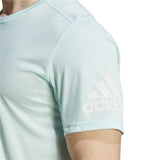 Men’s Short Sleeve T-Shirt Adidas Run It Aquamarine-2