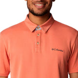 Men’s Short Sleeve Polo Shirt Columbia Nelson Point Coral-2