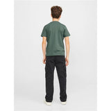 Child's Short Sleeve T-Shirt Jack & Jones Jorheavens Neck Olive-4