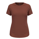 Women’s Short Sleeve T-Shirt Odlo Essential Brown-0