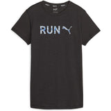 Women’s Short Sleeve T-Shirt Puma Graphicc Icy Azule Black-0