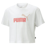 Child's Short Sleeve T-Shirt Puma 845346 52 White-0