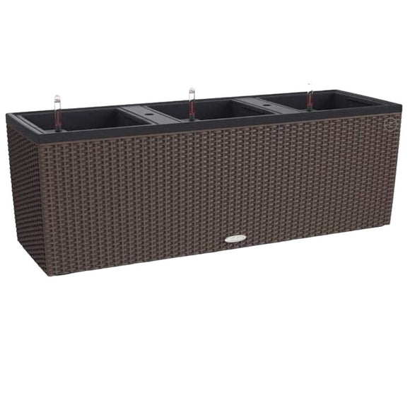 Self-watering planter Lechuza TRIO Cottage Black polypropylene 100 x 32,5 x 34,5 cm-0