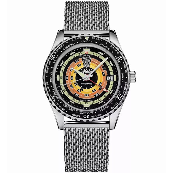 Ladies' Watch Mido OCEAN STAR DECOMPRESSION WORLDTIMER Silver-0