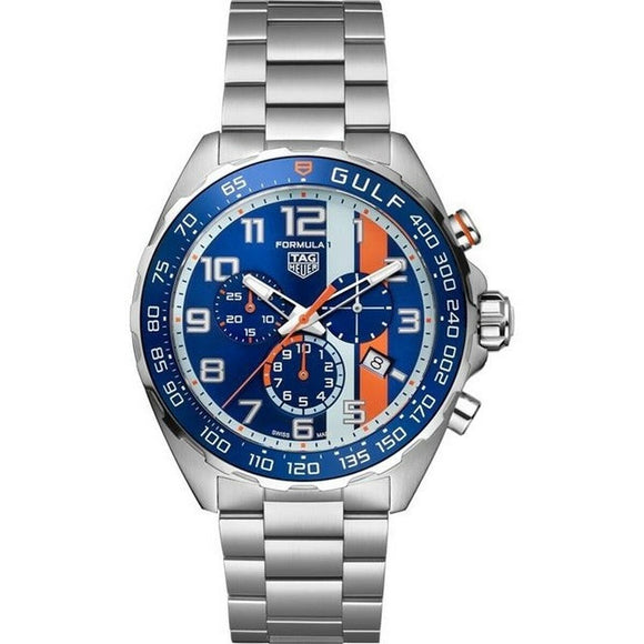 Men's Watch Tag Heuer FORMULA 1 GULF SPECIAL EDITION (Ø 43 mm)-0