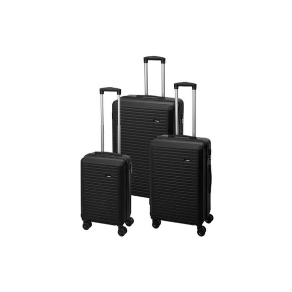 Set of suitcases Proworld dg4700050 Black 50 x 30 x 73,5 cm 44 x 27 x 65 cm 37 x 23 x 56 cm (3 Pieces)-0