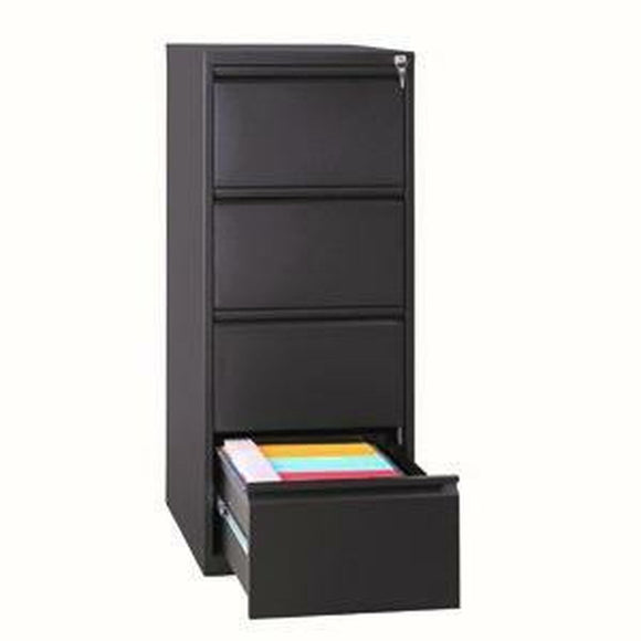 File Cupboard Bisley Black A4 132 x 46 x 62 cm-0