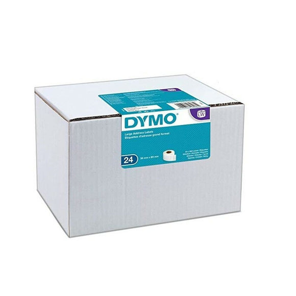 Roll of Labels Dymo 36 x 89 mm White-0