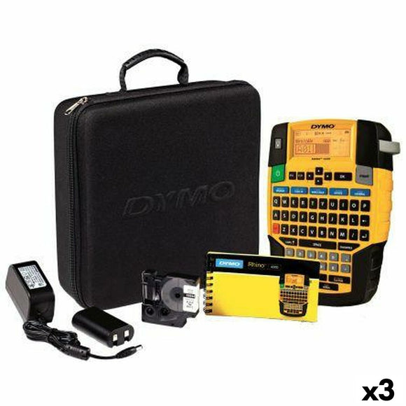 Label Printer Dymo Rhino 4200 (3 Units) QWERTY Portable Briefcase-0