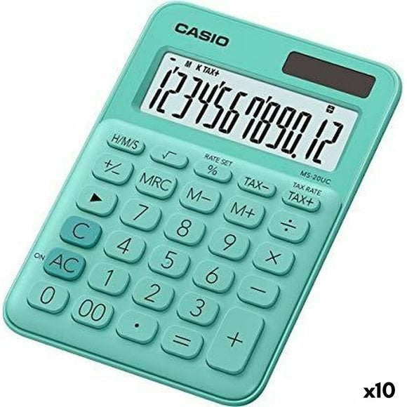 Calculator Casio MS-20UC Green 2,3 x 10,5 x 14,95 cm (10 Units)-0