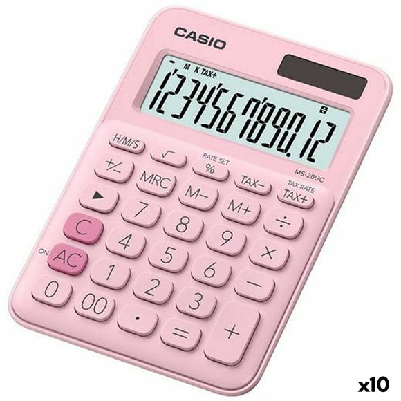Calculator Casio MS-20UC Pink 2,3 x 10,5 x 14,95 cm (10 Units)-0